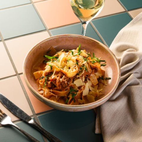 Pork ragu wit pappardelle